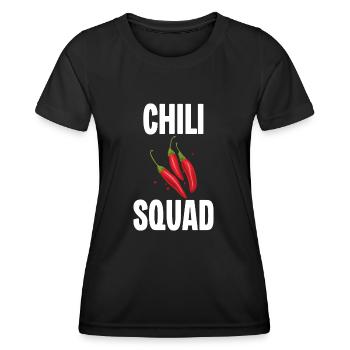 Chili Squad - Frauen Funktions-T-Shirt - Schwarz - Vorne - AI Model Female 172 light (172cm)