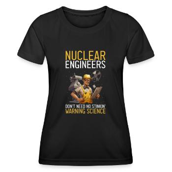 Nuklearingenieur für Kernkraftwerk und Kernenergie - Frauen Funktions-T-Shirt - Schwarz - Vorne - AI Model Female 172 light (172cm)