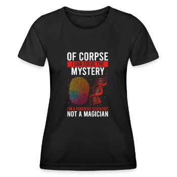 Forensische Kriminologie und Tatort-Ermittler - Frauen Funktions-T-Shirt - Schwarz - Vorne - AI Model Female 172 light (172cm)