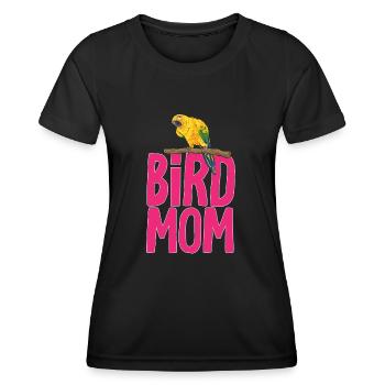 Parakeet, Parrot, Parakeet, Bird - Women's Functional T-Shirt - black - Front - AI Model Female 172 light (172cm)