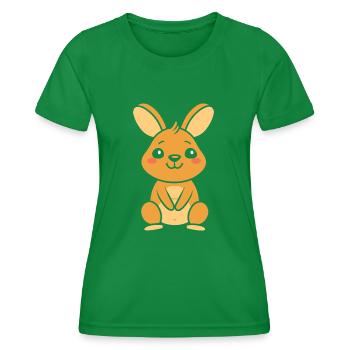 wallaby - Women's Functional T-Shirt - kelly green - Front - AI Model Female 172 dark (172cm)