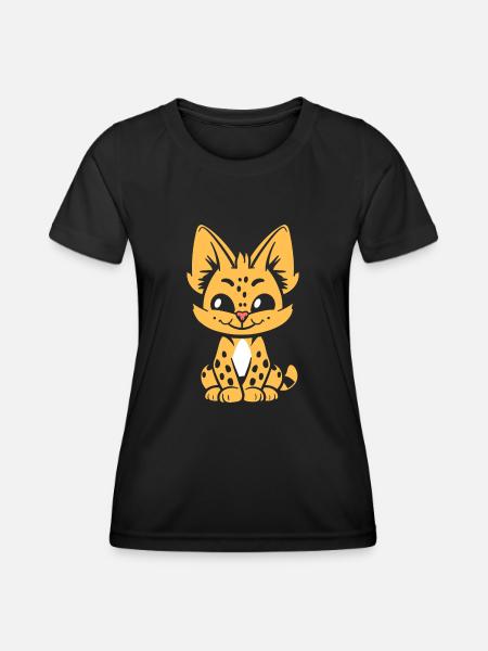 serval - T-shirt sport Femme - noir