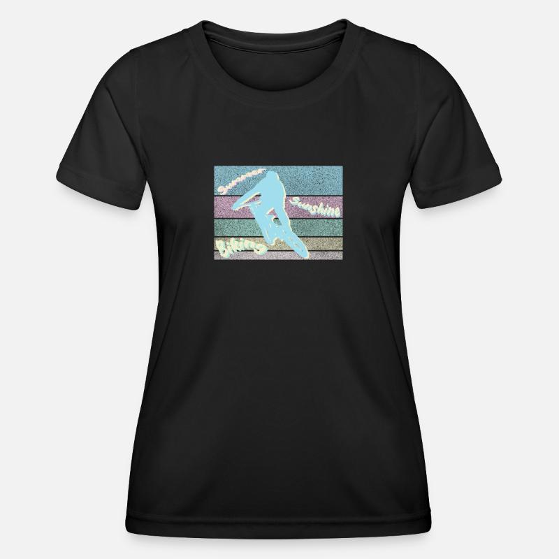 Summer Sunshine Biking - Women's Functional T-Shirt - black