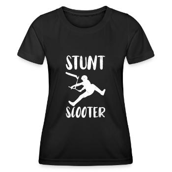 Cascadeur scooter scooter trottinette - T-shirt sport Femme - noir - Devant - AI Model Female 172 light (172cm)