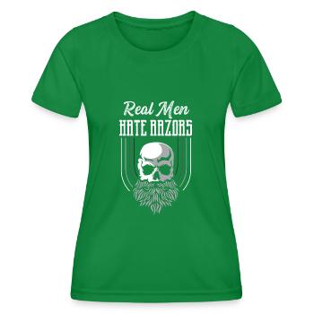 Hass Rasierer Barbier Geschenk - Frauen Funktions-T-Shirt - Kelly Green - Vorne - AI Model Female 172 dark (172cm)