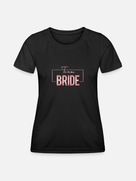 Team Bride - T-shirt sport Femme - noir