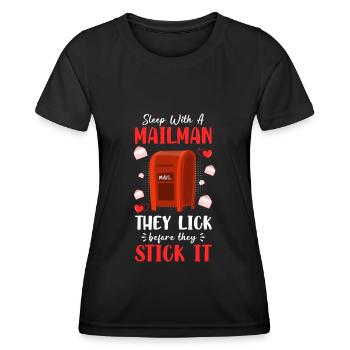 Postbote Paket Kurier - Frauen Funktions-T-Shirt - Schwarz - Vorne - AI Model Female 172 light (172cm)