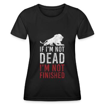 König Safari Rudel - Frauen Funktions-T-Shirt - Schwarz - Vorne - AI Model Female 172 light (172cm)