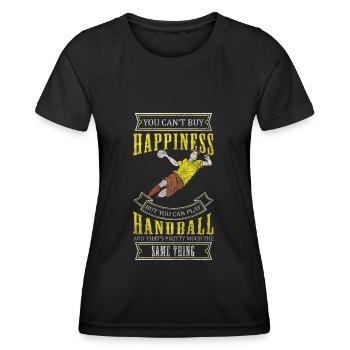 Sport Wettkampf Sprungwurf - Frauen Funktions-T-Shirt - Schwarz - Vorne - AI Model Female 172 light (172cm)