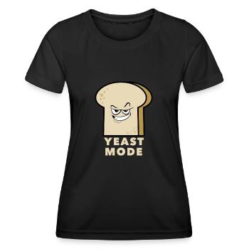 Boulangerie Boulangerie Levain, Mode levure - T-shirt sport Femme - noir - Devant - AI Model Female 172 light (172cm)