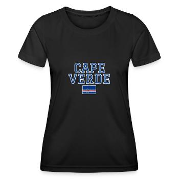 Cap-Vert - T-shirt sport Femme - noir - Devant - AI Model Female 172 light (172cm)