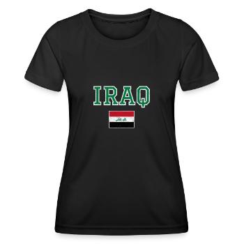Irak - T-shirt sport Femme - noir - Devant - AI Model Female 172 light (172cm)