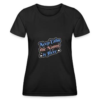 Nanny Babysitter Childminder - Women's Functional T-Shirt - black - Front - AI Model Female 172 light (172cm)