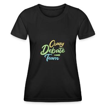 Debating Debate Arguing - Women's Functional T-Shirt - black - Front - AI Model Female 172 light (172cm)