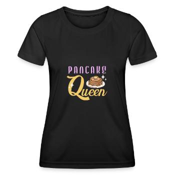Pfannkuchen - Frauen Funktions-T-Shirt - Schwarz - Vorne - AI Model Female 172 light (172cm)