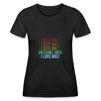 Golf Golfeurs Golfeurs - T-shirt sport Femme - noir - Devant - AI Model Female 172 light (172cm)