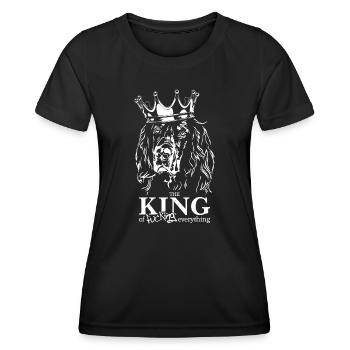 Gordon Setter King of everything Dog Wilsigns - Women's Functional T-Shirt - black - Front - AI Model Female 172 light (172cm)
