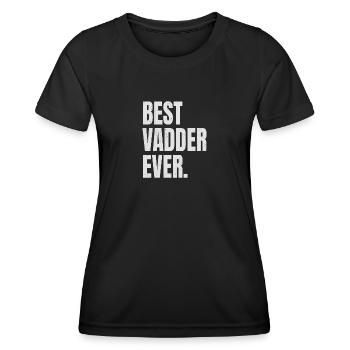 Best Vadder Ever Vater Papa Vati - Frauen Funktions-T-Shirt - Schwarz - Vorne - AI Model Female 172 light (172cm)