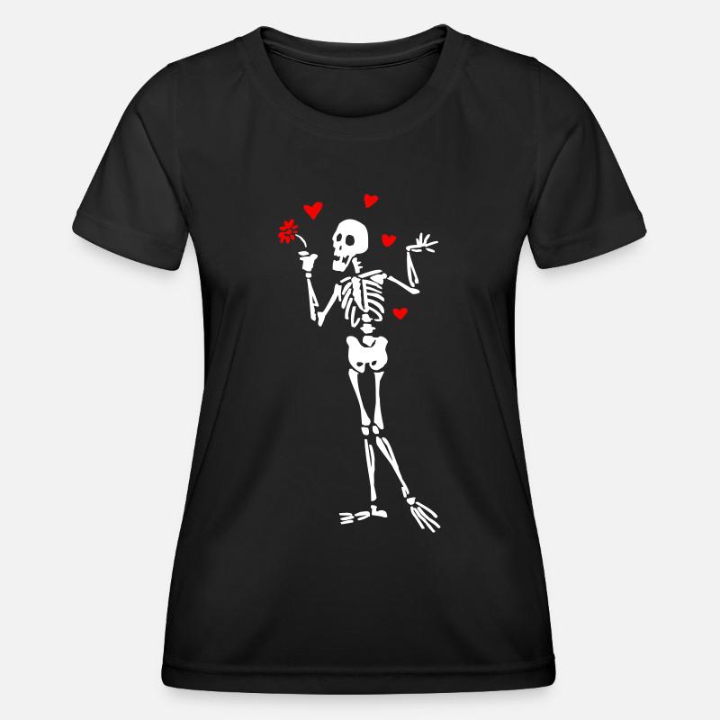 Courting Skeleton - Women's Functional T-Shirt - black