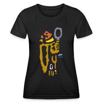 Kunst - Frauen Funktions-T-Shirt - Schwarz - Vorne - AI Model Female 172 light (172cm)