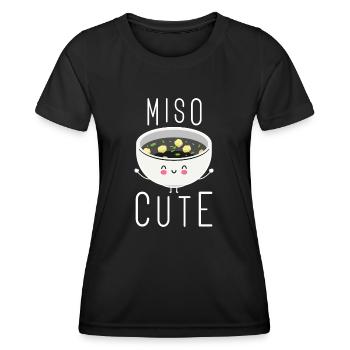 Miso Cute - Women's Functional T-Shirt - black - Front - AI Model Female 172 light (172cm)