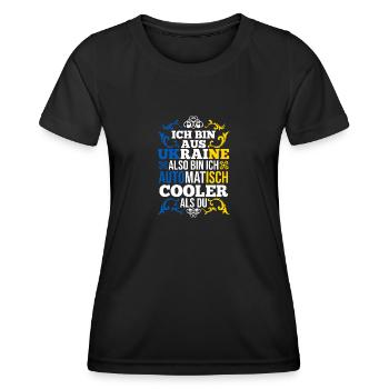 Ukrainer Ukraine - Frauen Funktions-T-Shirt - Schwarz - Vorne - AI Model Female 172 light (172cm)