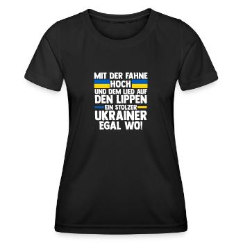 Ukrainer Ukraine - Frauen Funktions-T-Shirt - Schwarz - Vorne - AI Model Female 172 light (172cm)