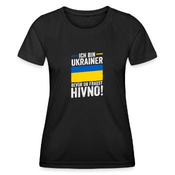Ukrainer Ukraine - Frauen Funktions-T-Shirt - Schwarz - Vorne - AI Model Female 172 light (172cm)