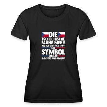 Tschechen Tschechisch Tschechien - Frauen Funktions-T-Shirt - Schwarz - Vorne - AI Model Female 172 light (172cm)