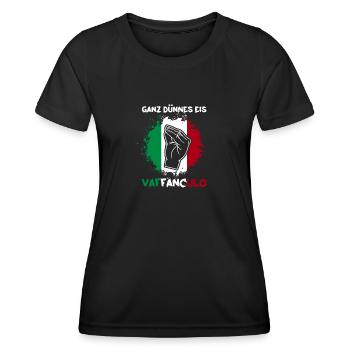 Italy Italian Vaffanculo - Women's Functional T-Shirt - black - Front - AI Model Female 172 light (172cm)