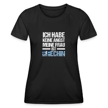 Grecs Grèce - T-shirt sport Femme - noir - Devant - AI Model Female 172 light (172cm)