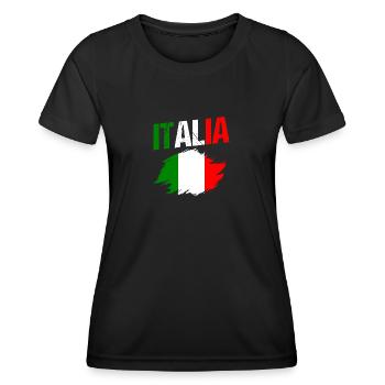 Italie Italien Italien Italie - T-shirt sport Femme - noir - Devant - AI Model Female 172 light (172cm)