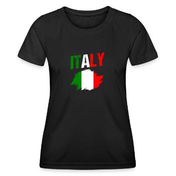 Italie Italien Italien Italie - T-shirt sport Femme - noir - Devant - AI Model Female 172 light (172cm)