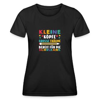 First Grade Elementary School Back to School Gift - Women's Functional T-Shirt - black - Front - AI Model Female 172 light (172cm)
