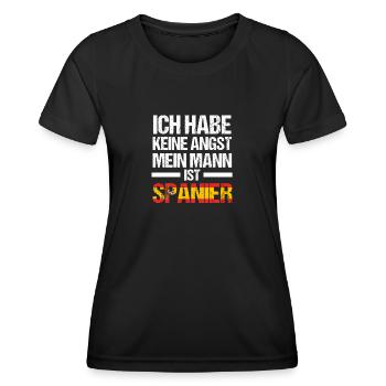 Spanier Spanien - Frauen Funktions-T-Shirt - Schwarz - Vorne - AI Model Female 172 light (172cm)