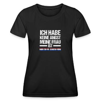 Pays-Bas Pays-Bas - T-shirt sport Femme - noir - Devant - AI Model Female 172 light (172cm)