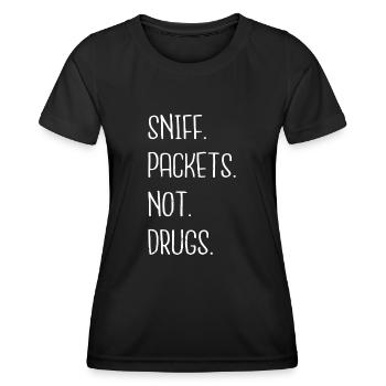 computer statement anonymous hacker - Women's Functional T-Shirt - black - Front - AI Model Female 172 light (172cm)
