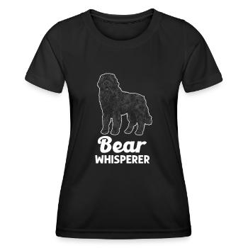 Terre-Neuve Chien de Terre-Neuve - T-shirt sport Femme - noir - Devant - AI Model Female 172 light (172cm)