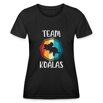 team koalas - T-shirt sport Femme - noir - Devant - AI Model Female 172 light (172cm)