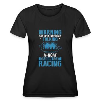 Drachenboot Trainer und Drachenboot - Frauen Funktions-T-Shirt - Schwarz - Vorne - AI Model Female 172 light (172cm)