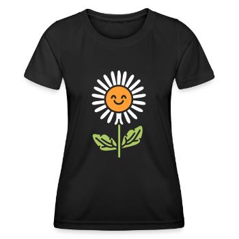 pissenlit - T-shirt sport Femme - noir - Devant - AI Model Female 172 light (172cm)