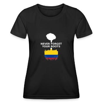 Colombia Roots - Women's Functional T-Shirt - black - Front - AI Model Female 172 light (172cm)