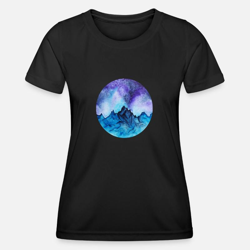 mountains - Women's Functional T-Shirt - black