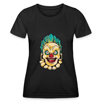 Evil Clown Entertainer Gift - Women's Functional T-Shirt - black - Front - AI Model Female 172 light (172cm)