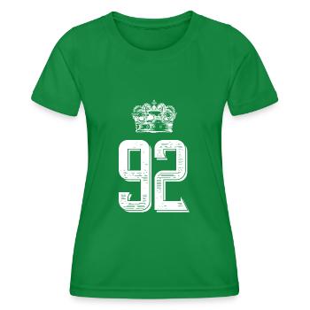 92 Number crown - Women's Functional T-Shirt - kelly green - Front - AI Model Female 172 dark (172cm)