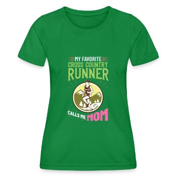 Cross Country Running Crosslauf Geländelauf Laufen - T-shirt sport Femme - vert - Devant - AI Model Female 172 dark (172cm)