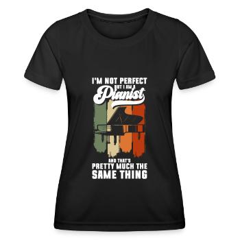 Musiker Komponist Klassische Musik - Frauen Funktions-T-Shirt - Schwarz - Vorne - AI Model Female 172 light (172cm)
