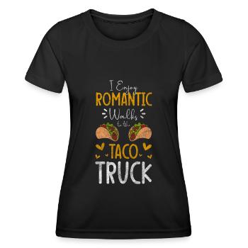 Taco Hunger Hungry Cheese - T-shirt sport Femme - noir - Devant - AI Model Female 172 light (172cm)