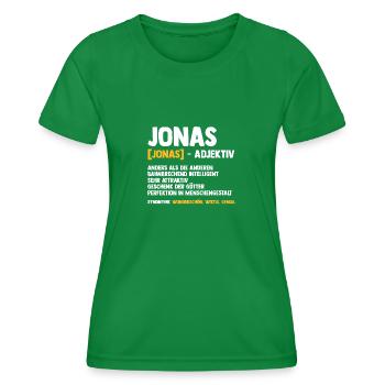 Jonas - T-shirt sport Femme - vert - Devant - AI Model Female 172 dark (172cm)