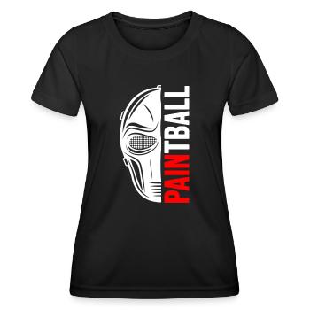 Paintball Gotcha Game Painter - Women's Functional T-Shirt - black - Front - AI Model Female 172 light (172cm)